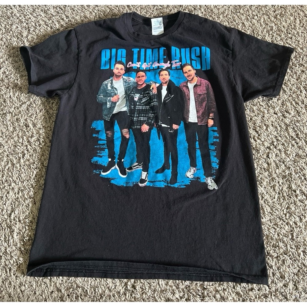Big Time Rush "Can't Get Enough" Tour Double Side Graphic Adult Tee‎ size Medium